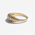 Bague Torsade - Or Jaune et Diamants