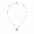 Salvini - Pendentif Croix Or blanc et Diamants