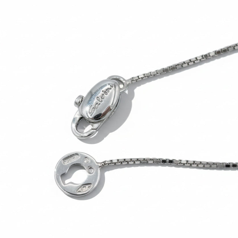 Salvini - Pendentif Croix Or blanc et Diamants