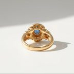 Bague Or jaune - Saphir et Diamants