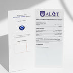 Art déco - Bague Platine - Saphir 2,96 carats