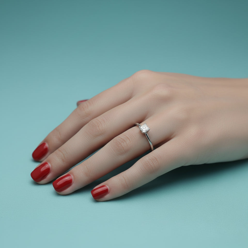 Tiffany & Co - Alliance platine - Diamant 0,41 ct