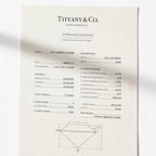 Tiffany & Co - Alliance platine - Diamant 0,41 ct