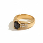 Bague Or jaune - Saphir et Diamants