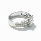 White Gold Ring - Baguette Diamonds