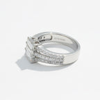 White Gold Ring - Baguette Diamonds
