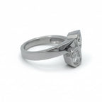 Bague Toi & Moi - Or blanc - Diamants 0,90 carat