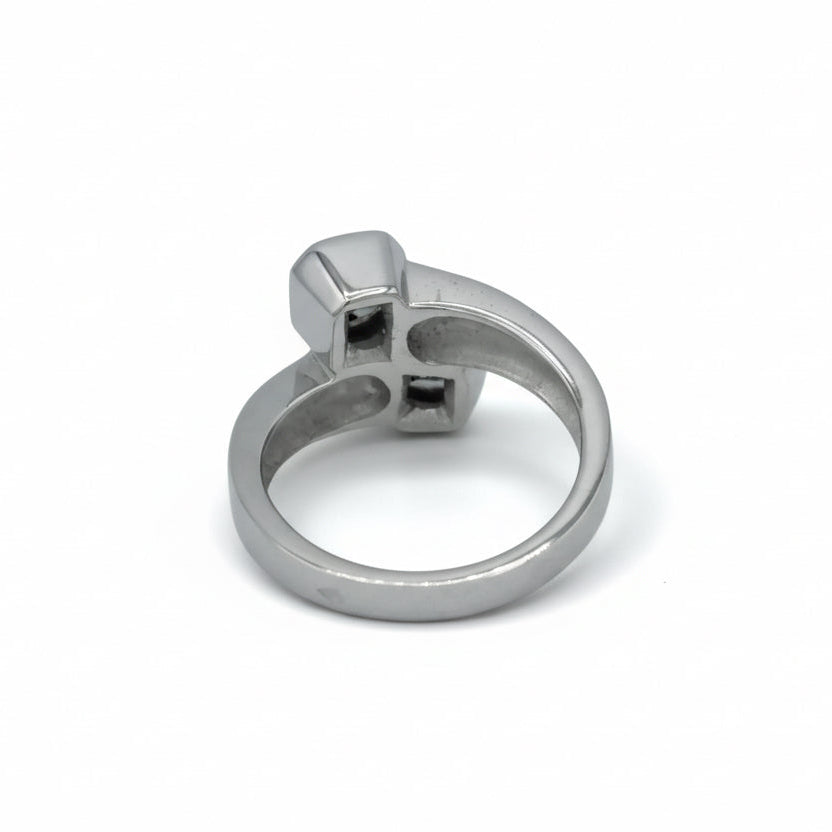 Bague Toi & Moi - Or blanc - Diamants 0,90 carat