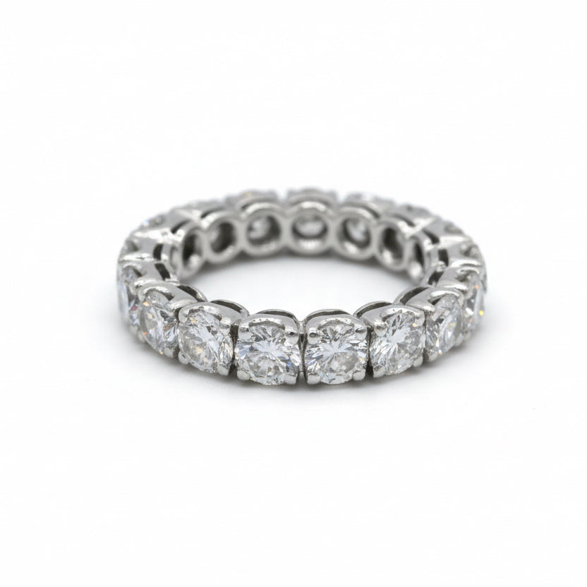 Alliance Tour complet - Or blanc - Diamants 3,80 carats