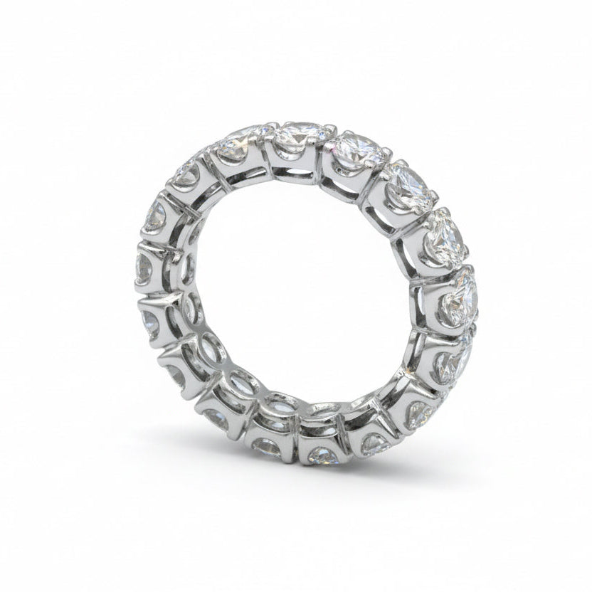 Alliance Tour complet - Or blanc - Diamants 3,80 carats