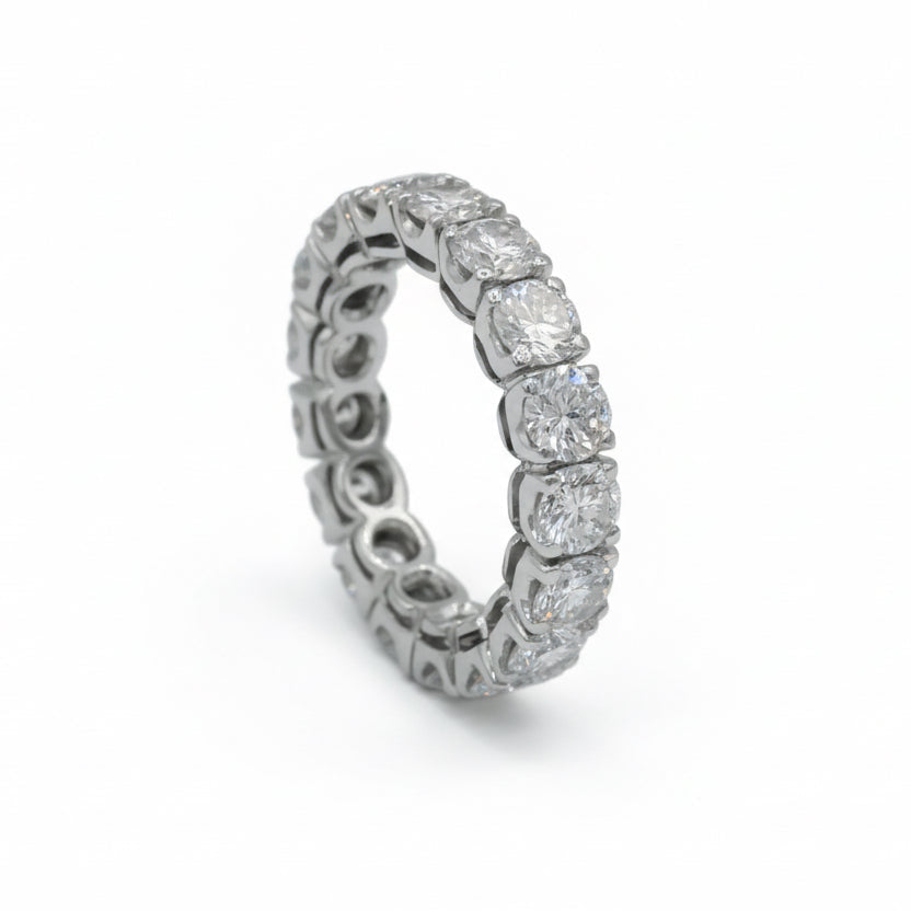 Alliance Tour complet - Or blanc - Diamants 3,80 carats