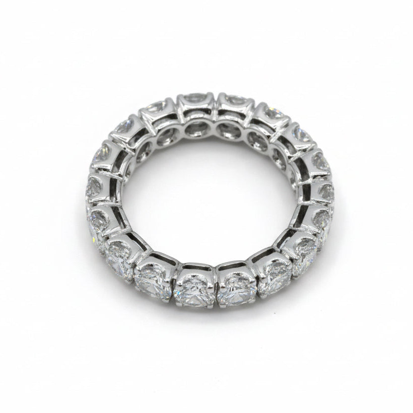 Alliance Tour complet - Or blanc - Diamants 3,80 carats