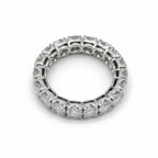 Alliance Tour complet - Or blanc - Diamants 3,80 carats