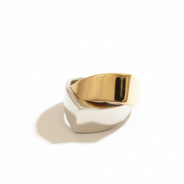 Bague - Or Jaune et Blanc