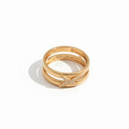 Mauboussin - Bague Solitaire Étoilement Divine - Or rose et Diamants