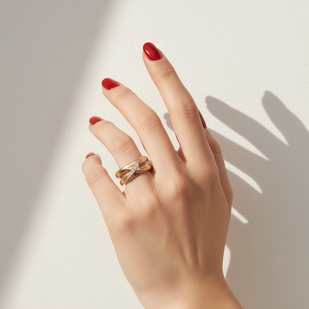 Mauboussin - Bague Solitaire Étoilement Divine - Or rose et Diamants