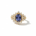 Bague Or Jaune - Saphir Ceylan 3,05 carats