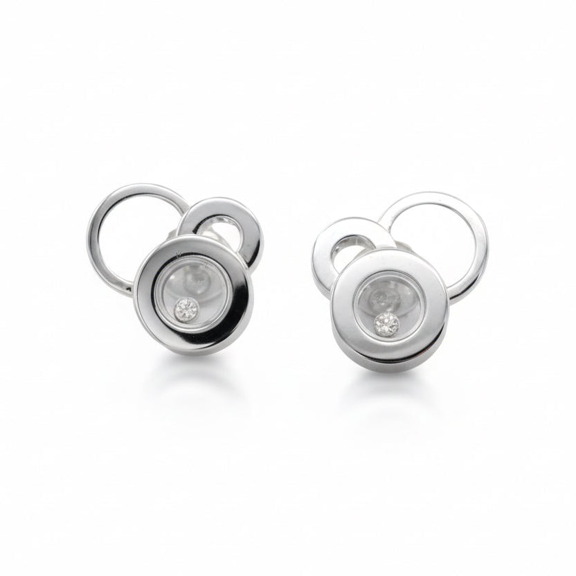 Chopard - Happy Diamond - Boucles d’oreilles - Or blanc