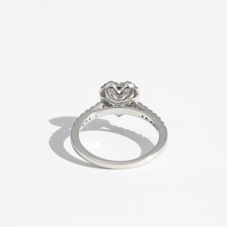 Bague Coeur - Or blanc et Diamants