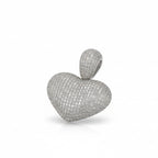Pendentif Coeur - Or blanc - Diamants 1,20 carats