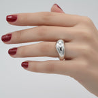 Bague Jonc - Or blanc