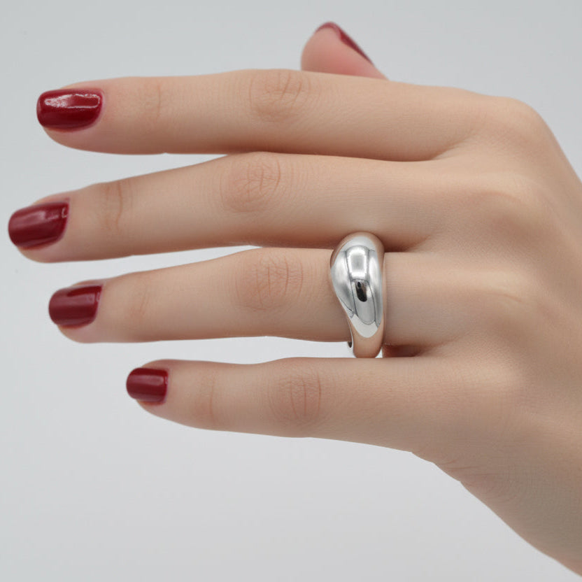 Bague Jonc - Or blanc