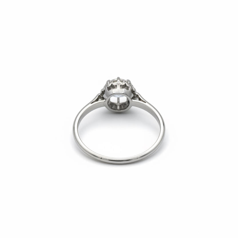 Bague Solitaire - Taille Ancienne - Diamant 0,80 carat