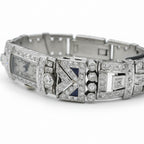Art Déco - Montre Femme Platine et Diamants