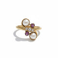 Bague Toi & Moi - Or jaune - Perles de culture