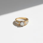 Bague vintage Or jaune et Diamants