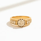 Bague vintage Or jaune et Diamants