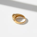 Bague vintage Or jaune et Diamants