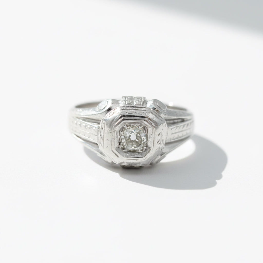 Bague Or blanc et Diamant