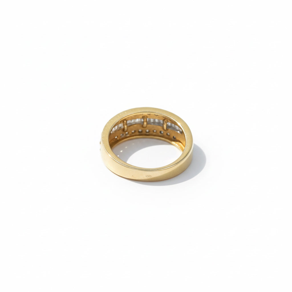 Bague - Or jaune - Diamants