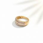 Bague - Or jaune - Diamants