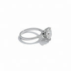 Bague Solitaire - Or blanc - Diamant 3 carats