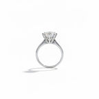 Bague Solitaire - Or blanc - Diamant 3 carats