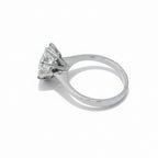 Bague Solitaire - Or blanc - Diamant 3 carats