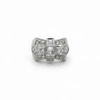 Bague Tank - Or jaune et Diamants