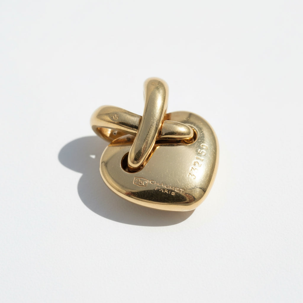 Chaumet - Pendentif Coeur Lien - Or jaune et Diamants