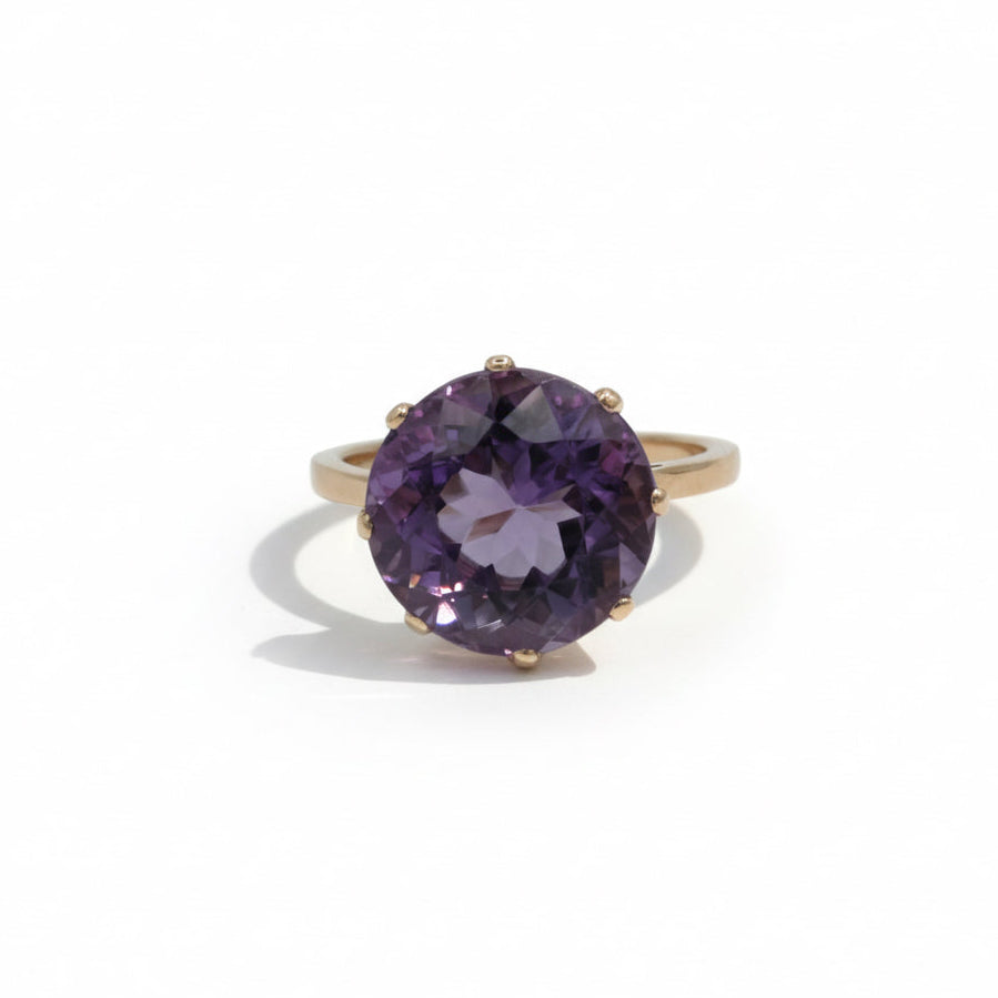 Bague Or Jaune - Améthyste