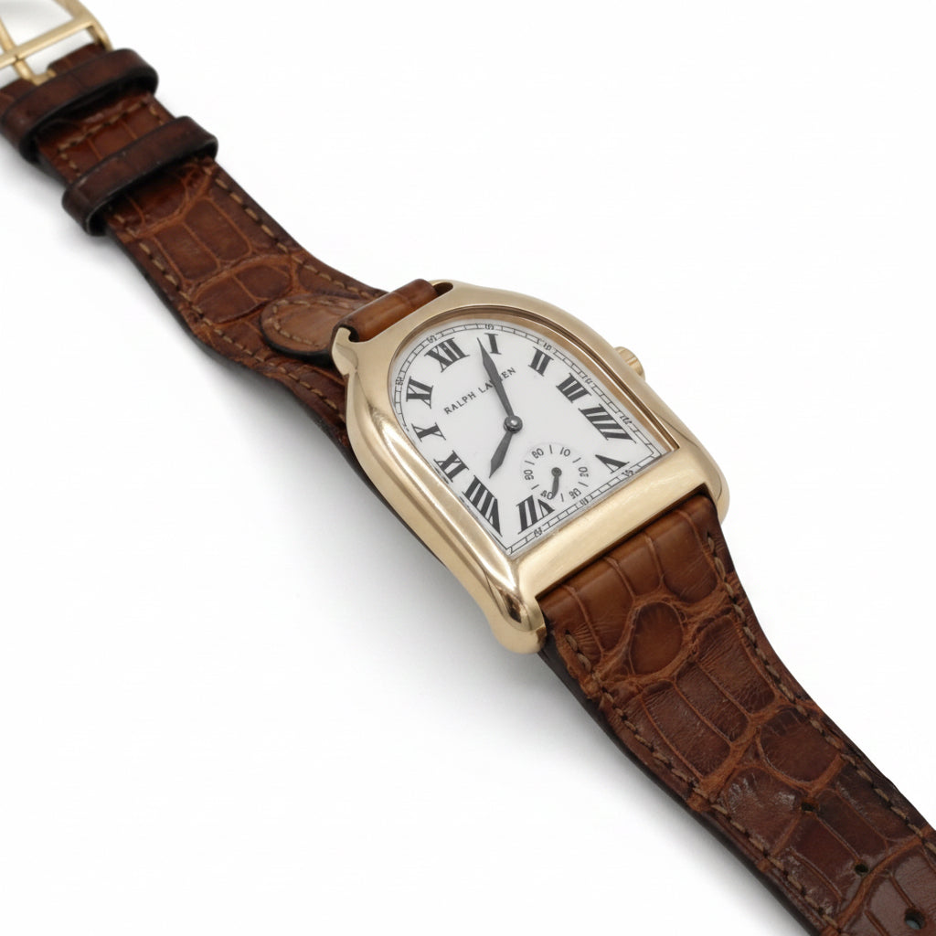 Ralph Lauren - Montre stirrup Moyen Modèle - Or rose