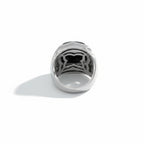 Bulgari - Bague Pyramide - Or blanc - Onyx