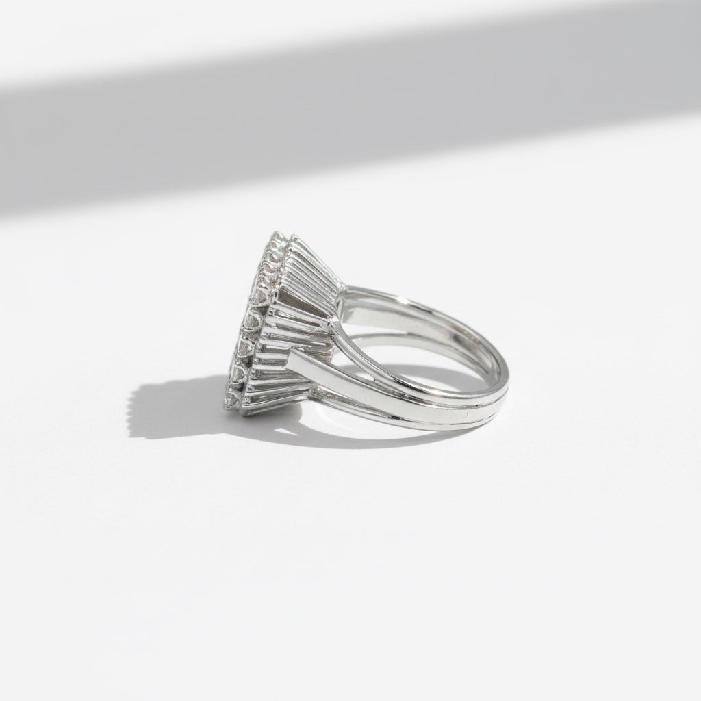 Bague - Or blanc et Diamants 1,25 carats