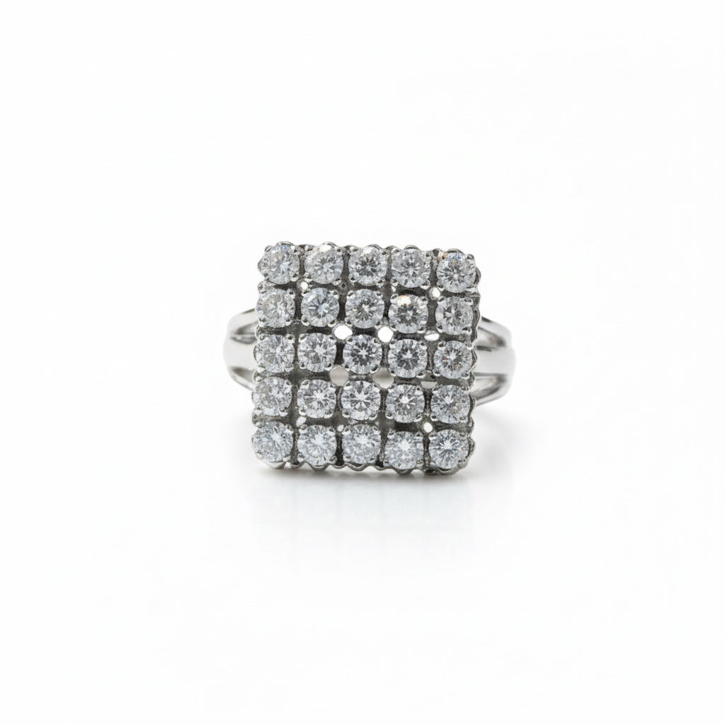 Bague - Or blanc et Diamants 1,25 carats