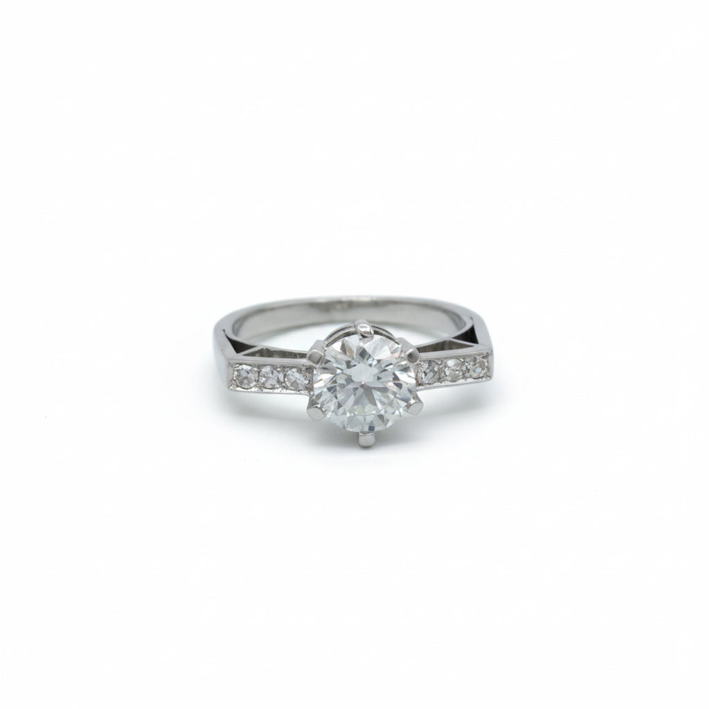 Bague Platine - Diamants 1,21 carats