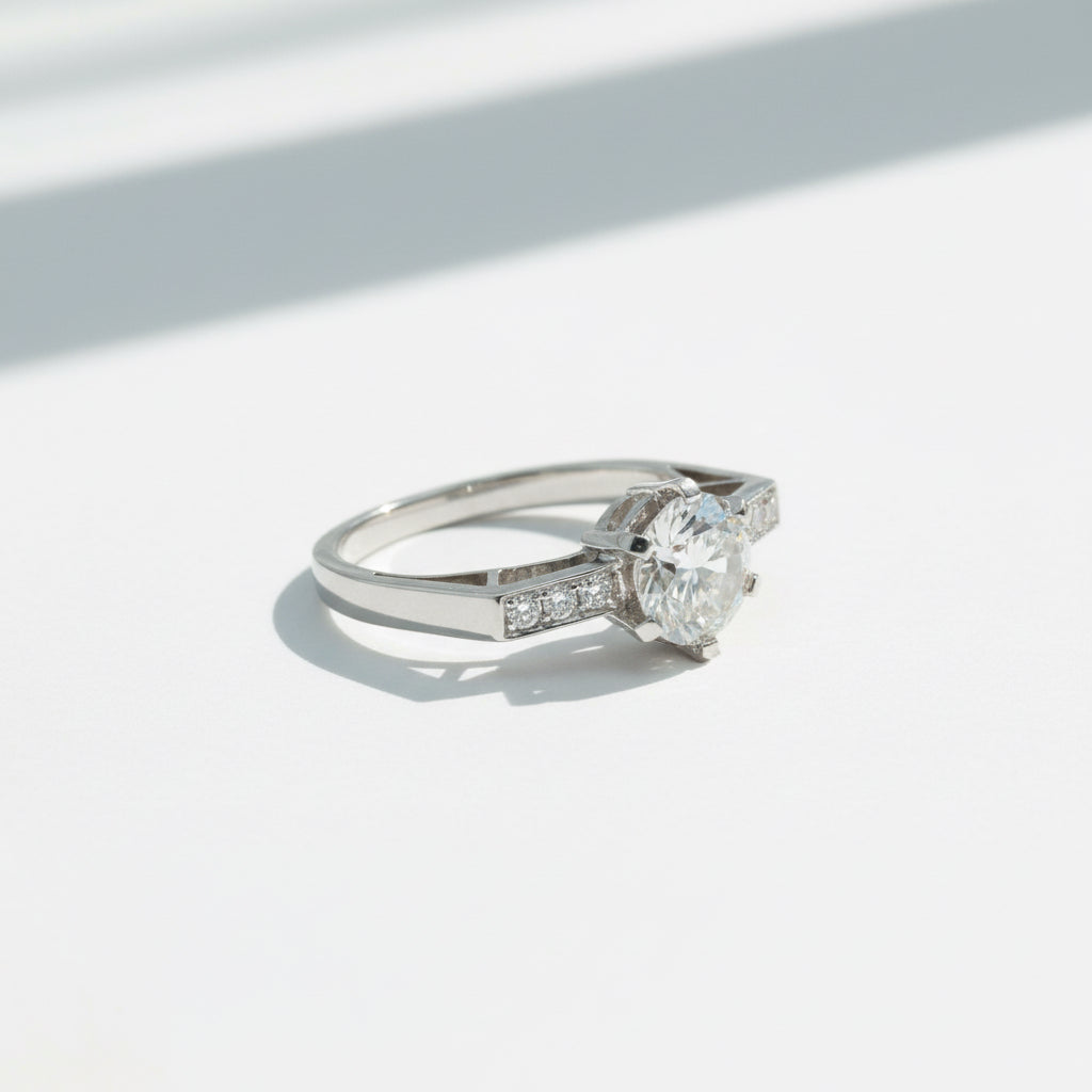 Bague Platine - Diamants 1,21 carats