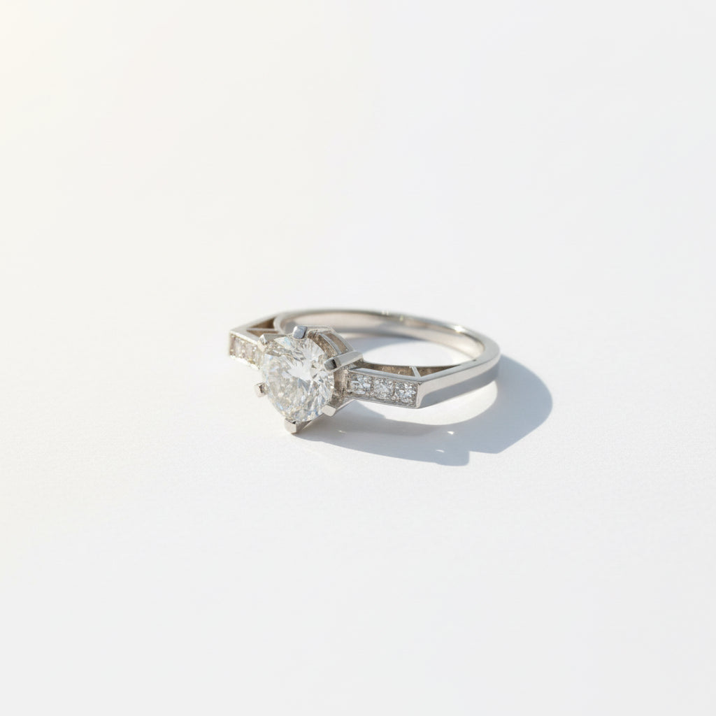 Bague Platine - Diamants 1,21 carats