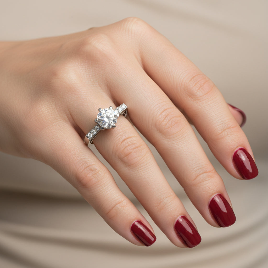 Bague Platine - Diamants 1,21 carats