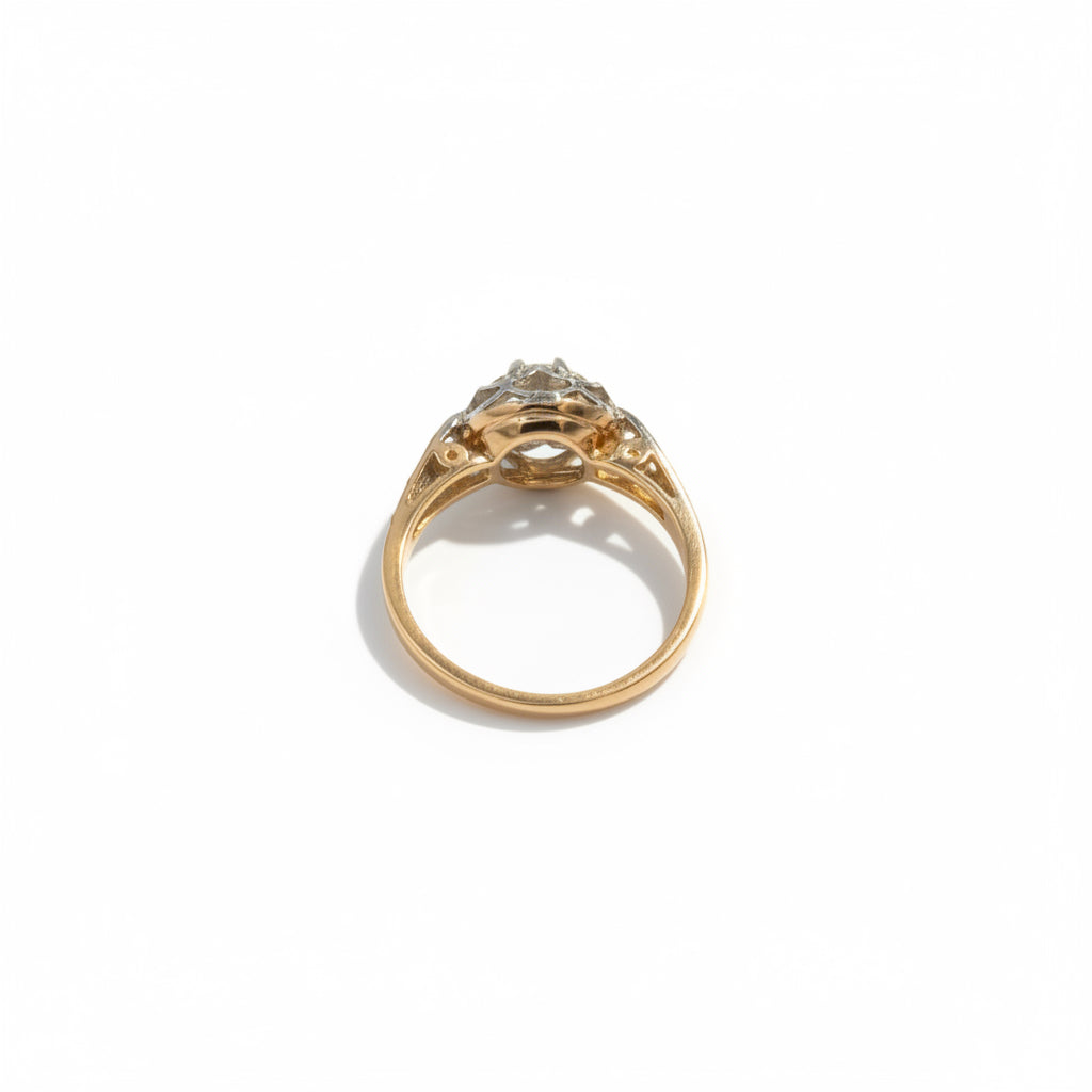Bague 2 ors - Diamants Taille Ancienne